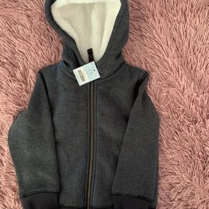 Fleece lined toddler hoodie
